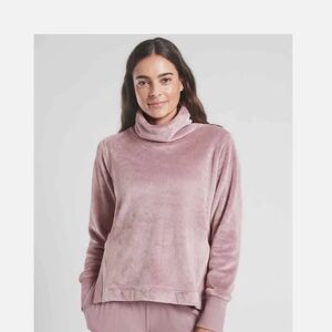 Athleta Dusty Pink Cowl Neck Sweater